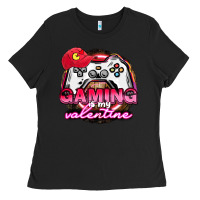 Black Gaming is my valentine Ladies Tee - HowdyJamesFarm