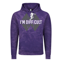 Cloud Purple I'm Difficult Double Black Diamond Skiing Vintage Hoodie - longCreatives