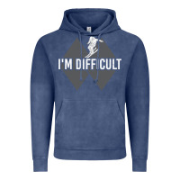 Vintage Denim I'm Difficult Double Black Diamond Skiing Vintage Hoodie - longCreatives