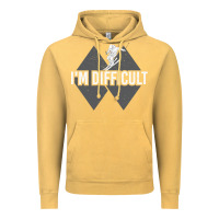 Vintage Mustard I'm Difficult Double Black Diamond Skiing Vintage Hoodie - longCreatives