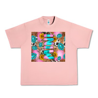 Salmon western mini Urban Heavy Tee - RanaPortraitStore
