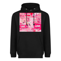 Black breast cancer awareness pink Heavyweight Hoodie - AdoDesignShop
