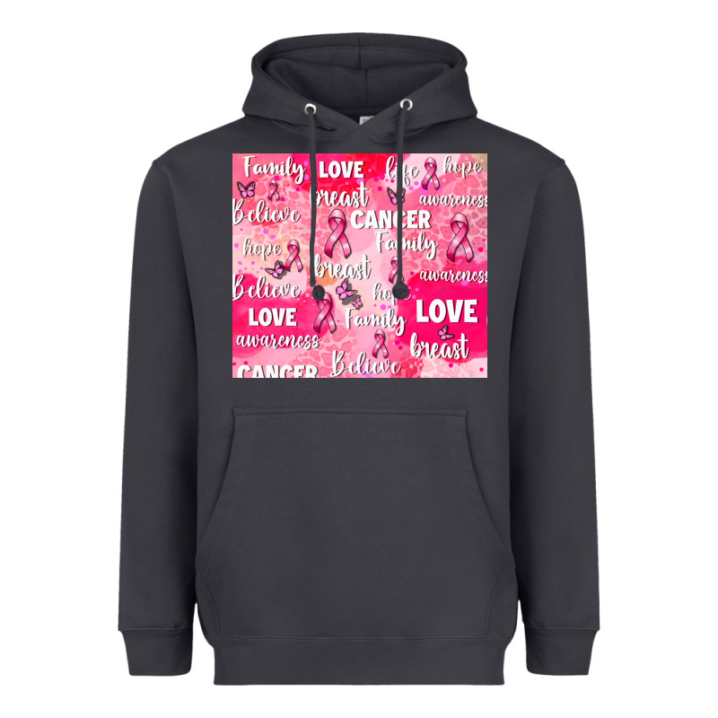 Breast Cancer Awareness Pink Heavyweight Hoodie by AdoDesignShop | Teevron