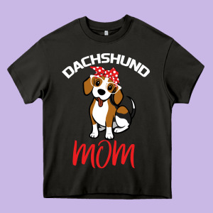 Dachshund Mom Heavy Core Tee Designed By Bettercallsaul