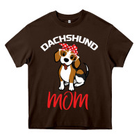 Chocolate Brown Dachshund Mom Heavy Core Tee - Bettercallsaul