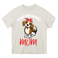 Cream Dachshund Mom Heavy Core Tee - Bettercallsaul