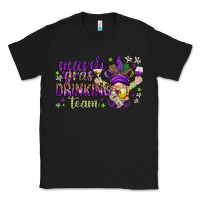 Black Mardi Gras drinking team with gnome Classic Tee - HowdyJamesFarm