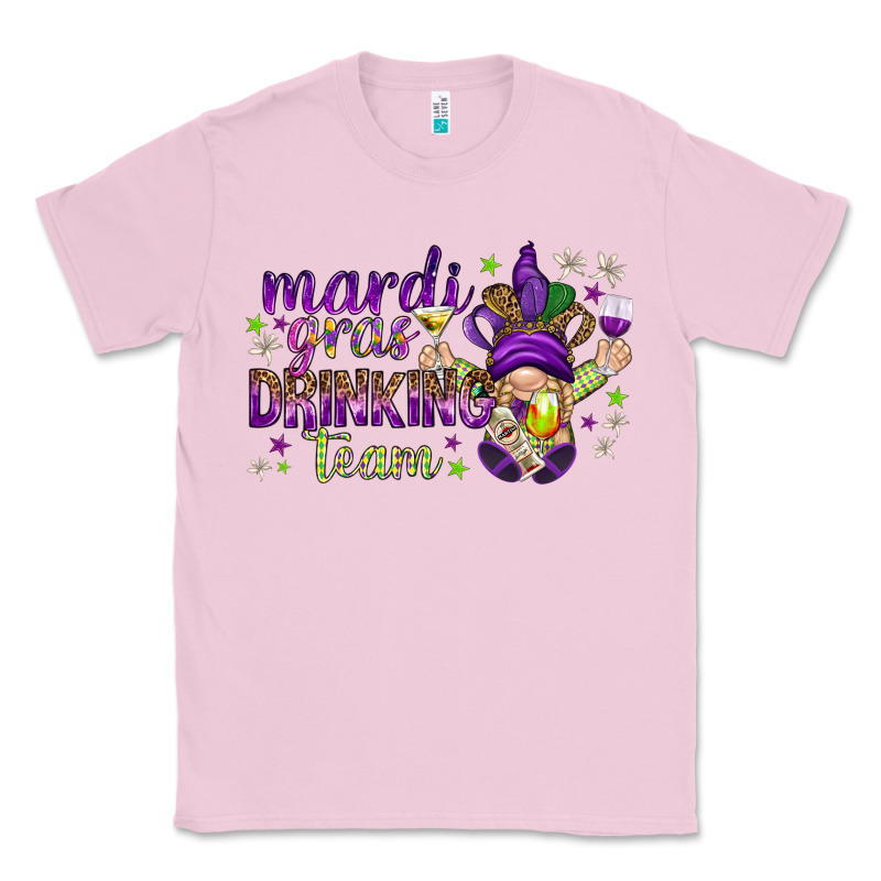 Mardi Gras Drinking Team With Gnome Classic Tee by HowdyJamesFarm | Teevron