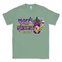 Sage Mardi Gras drinking team with gnome Classic Tee - HowdyJamesFarm