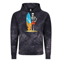 Cloud Black Surfing Skeleton Halloween Themed Surf Lovers Gift Vintage Hoodie - longCreatives