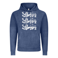 Vintage Denim Retro Three England Lions Vintage Souvenir Vintage Hoodie - longCreatives