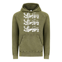 Vintage Olive Retro Three England Lions Vintage Souvenir Vintage Hoodie - longCreatives