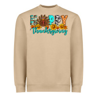 Mushroom Happy Thanksgiving Heavyweight Sweatshirt - Artiststas