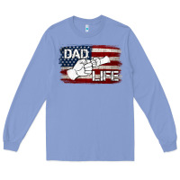 Colony Blue Dad Life with American Flag Long Sleeve Tee - Jasminsmagicworld