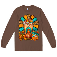 Chestnut Thanksgiving Cold Drink Frappe Long Sleeve Tee - FaDigitalArtStudio