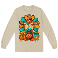 Mushroom Thanksgiving Cold Drink Frappe Long Sleeve Tee - FaDigitalArtStudio