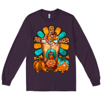 Plum Thanksgiving Cold Drink Frappe Long Sleeve Tee - FaDigitalArtStudio