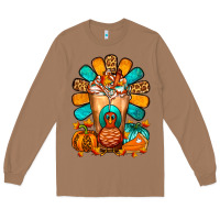 Toasted Coconut Thanksgiving Cold Drink Frappe Long Sleeve Tee - FaDigitalArtStudio