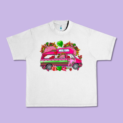 Valentine's Day Tacos Truck Mexico Urban Heavy Tee Designed By Howdyjamesfarm
