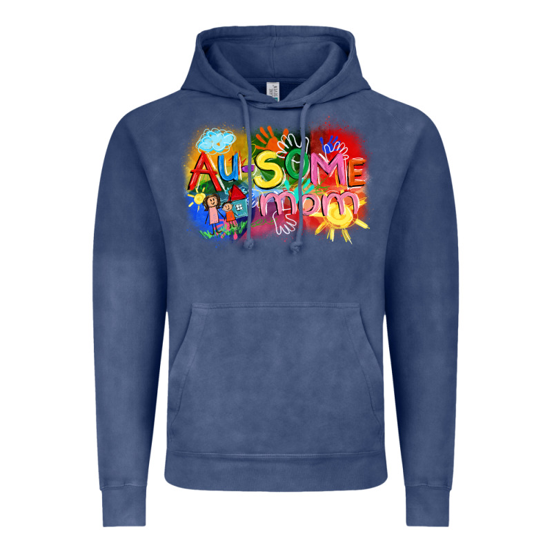 Au-some Mom Autism Vintage Hoodie by FaDigitalArtStudio | Teevron