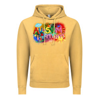 Vintage Mustard Au-some mom Autism Vintage Hoodie - FaDigitalArtStudio