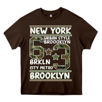 Chocolate Brown Newyork Brooklyn Heavy Core Tee - Bettercallsaul
