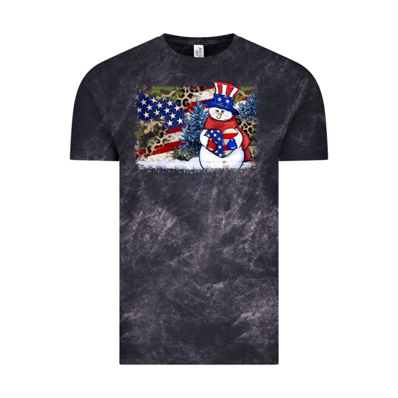 Patriotic Snowman Background 4th Of July Vintage Tee by HowdyJamesFarm | Teevron