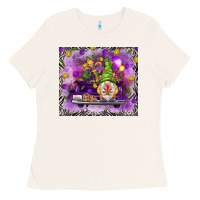 Gnome On The Truck Tumbler Hjf Ladies Tee | Teevron