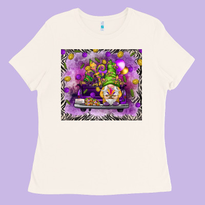 Gnome On The Truck Tumbler Hjf Ladies Tee Designed By Howdyjamesfarm