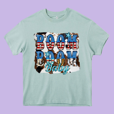 Boom Boom Baby Heavy Core Tee Designed By Jahusdesignshop