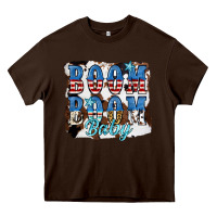 Chocolate Brown Boom Boom Baby Heavy Core Tee - JahusDesignShop