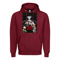 Burgundy Graphic Movies  badguys film Mens Funny Zipper Hoodie - longCreatives