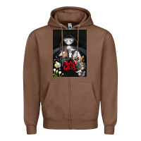 Chestnut Graphic Movies  badguys film Mens Funny Zipper Hoodie - longCreatives