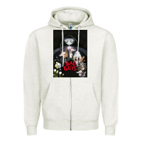Oatmeal Heather Graphic Movies  badguys film Mens Funny Zipper Hoodie - longCreatives