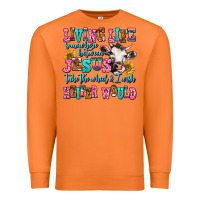 Carrot living life somewhere between jesus take the wheel Premium Sweatshirt - AdoDesignShop