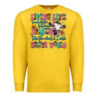 Lemon living life somewhere between jesus take the wheel Premium Sweatshirt - AdoDesignShop