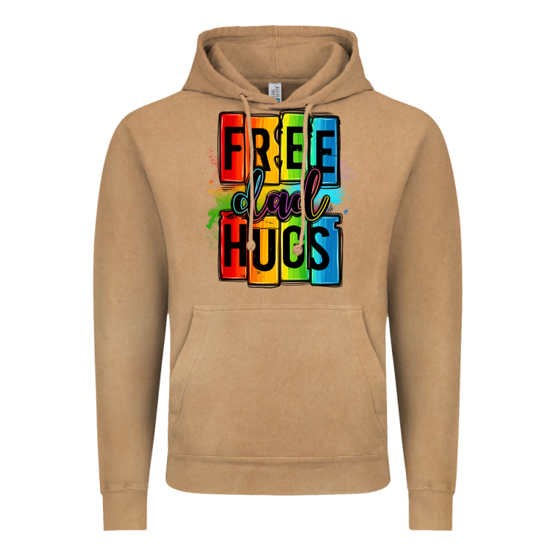 Free Dad Hugs Vintage Hoodie by OliviaCreatesArt | Teevron