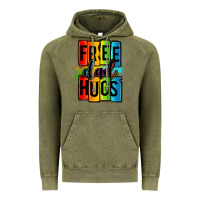 Vintage Olive free dad hugs Vintage Hoodie - OliviaCreatesArt