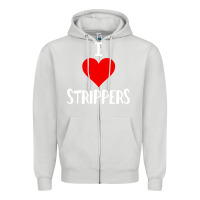 Dove Grey I Love Strippers Funny Sex gift Zipper Hoodie - longCreatives
