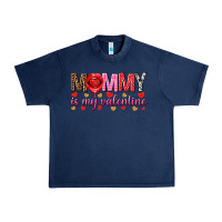 Navy Mommy is my valentine mother's day Urban Heavy Tee - HowdyJamesFarm