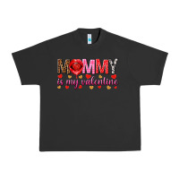 Pigment Black Mommy is my valentine mother's day Urban Heavy Tee - HowdyJamesFarm