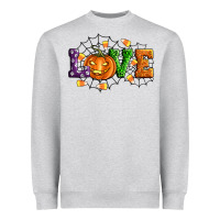 Heather Grey Halloween Love Heavyweight Sweatshirt - Artiststas