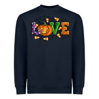 Navy Halloween Love Heavyweight Sweatshirt - Artiststas