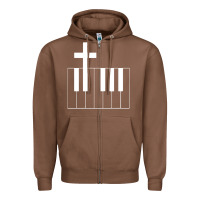 Chestnut Church Organist Zipper Hoodie - longCreatives