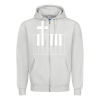 Dove Grey Church Organist Zipper Hoodie - longCreatives