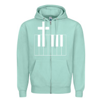 Seafoam Church Organist Zipper Hoodie - longCreatives