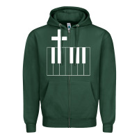 Church Organist Zipper Hoodie | Teevron