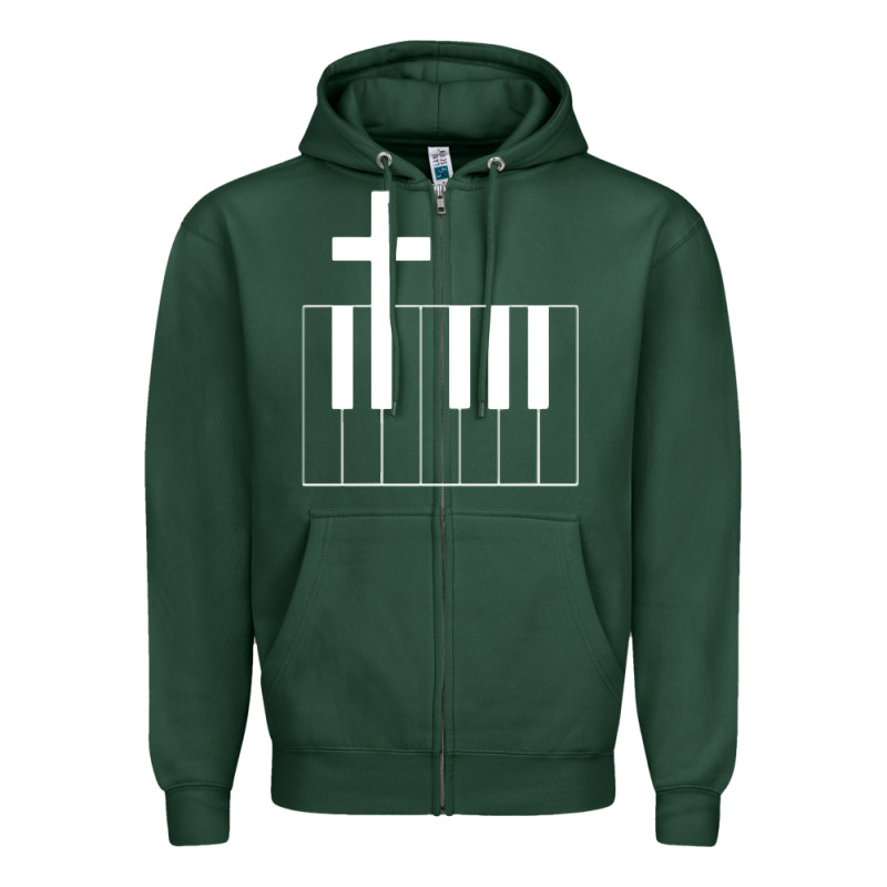 Church Organist Zipper Hoodie by longCreatives | Teevron