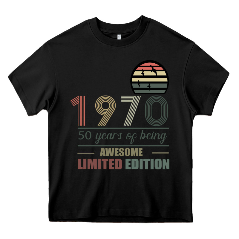 Vintage 1970 Limited Edition 50 Years Of Being Awe Heavy Core Tee by Bettercallsaul | Teevron