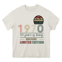 Cream Vintage 1970 Limited Edition 50 Years Of Being Awe Heavy Core Tee - Bettercallsaul